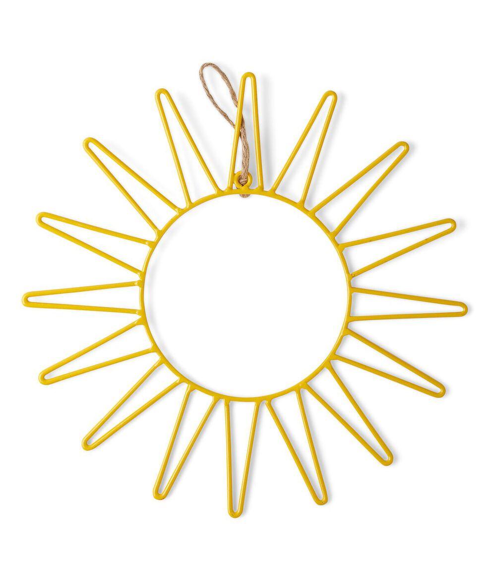 10″ Summer Iron Yellow Wire Sun  |   Home Decor Home & Decor Home Decor