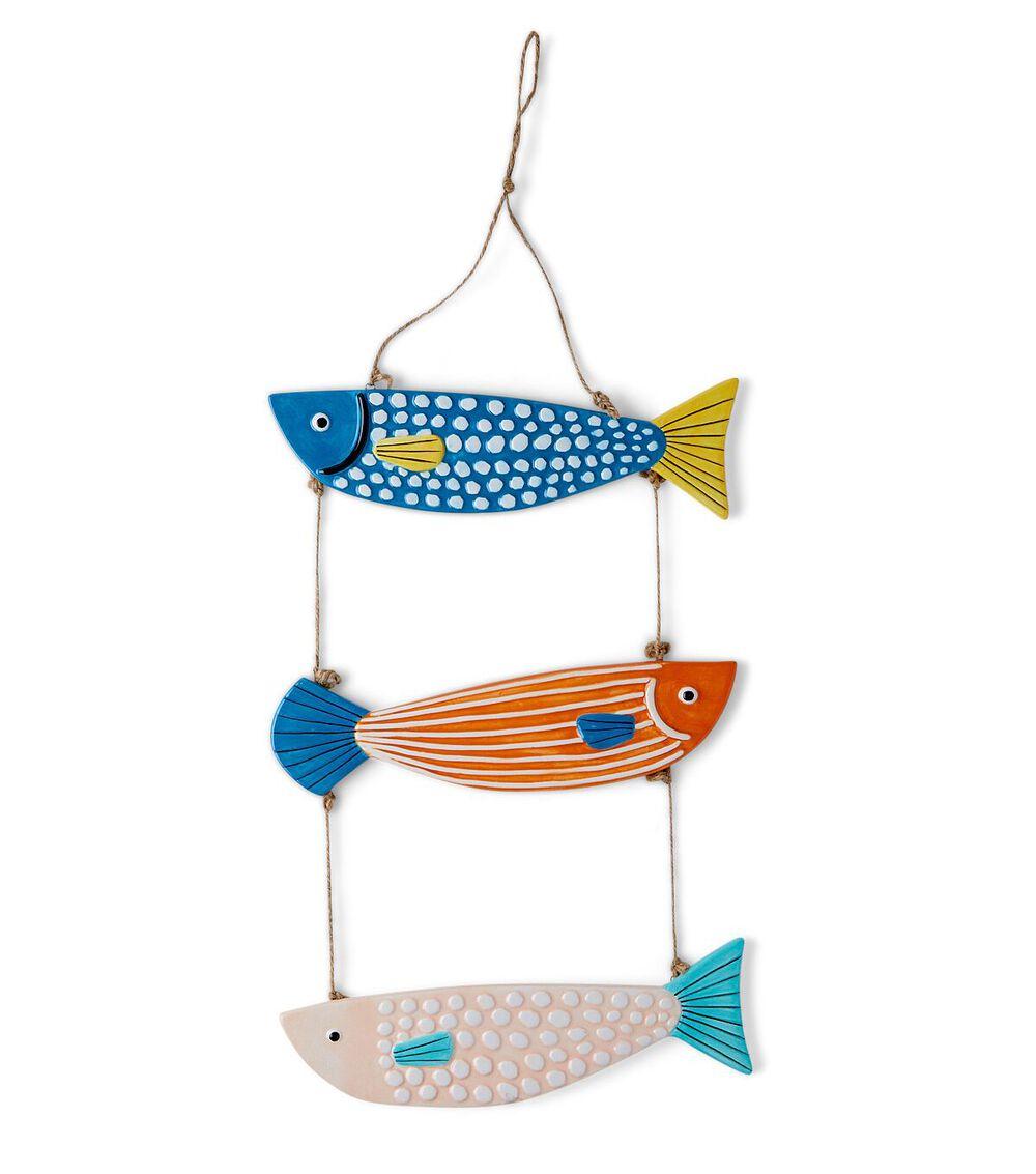 10″ x 12″ Summer Multicolor Ceramic Fish  |   Home Decor Home & Decor Home Decor