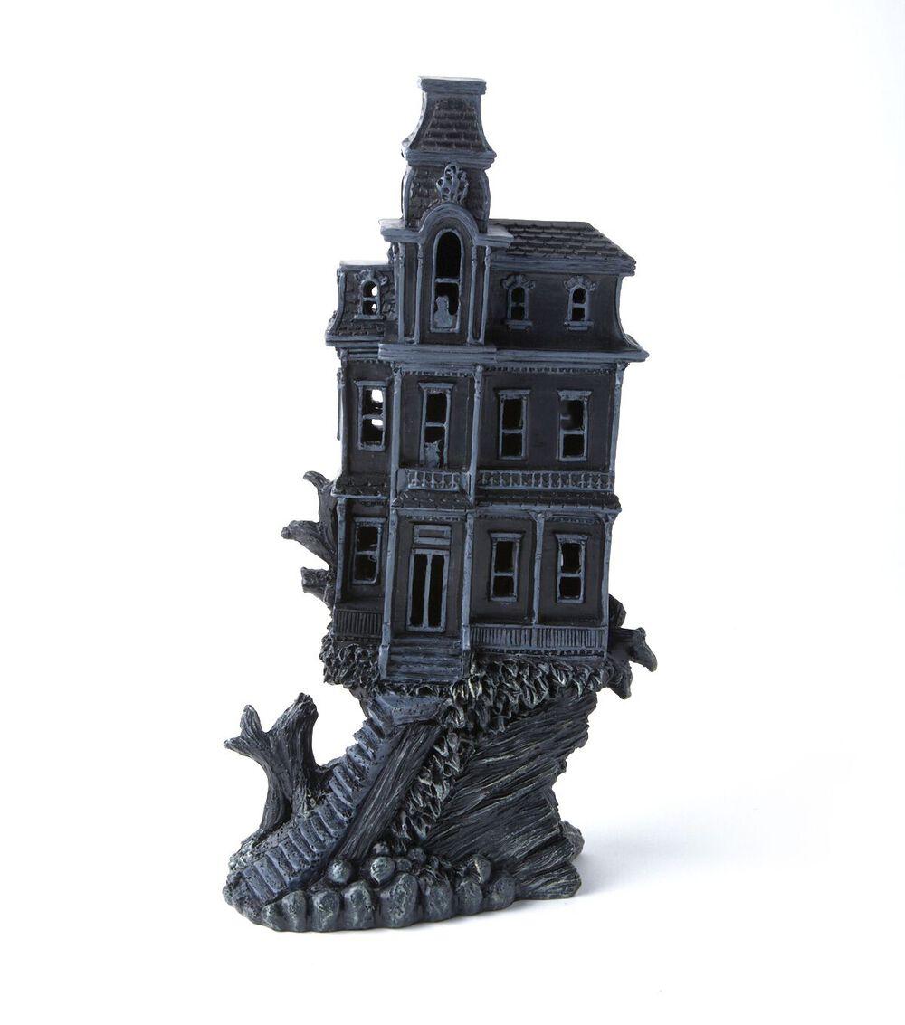 13″ Halloween Warm White LED Black Haunted House  |   Home Decor Home & Decor Home Decor