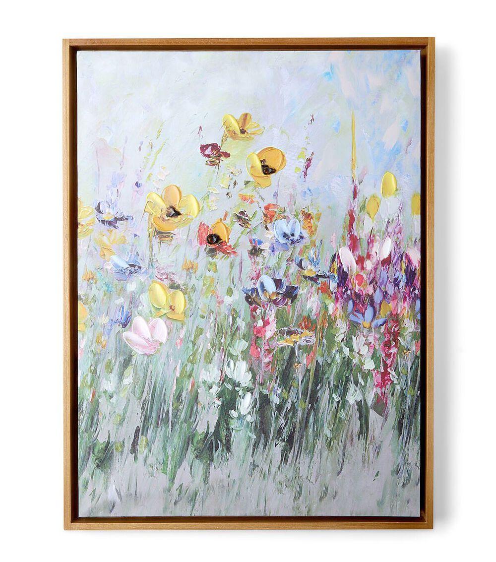 14.5″ 19″ Spring Framed Painted Flowers Framed Art Print  |   Home Decor Home & Decor Home Decor