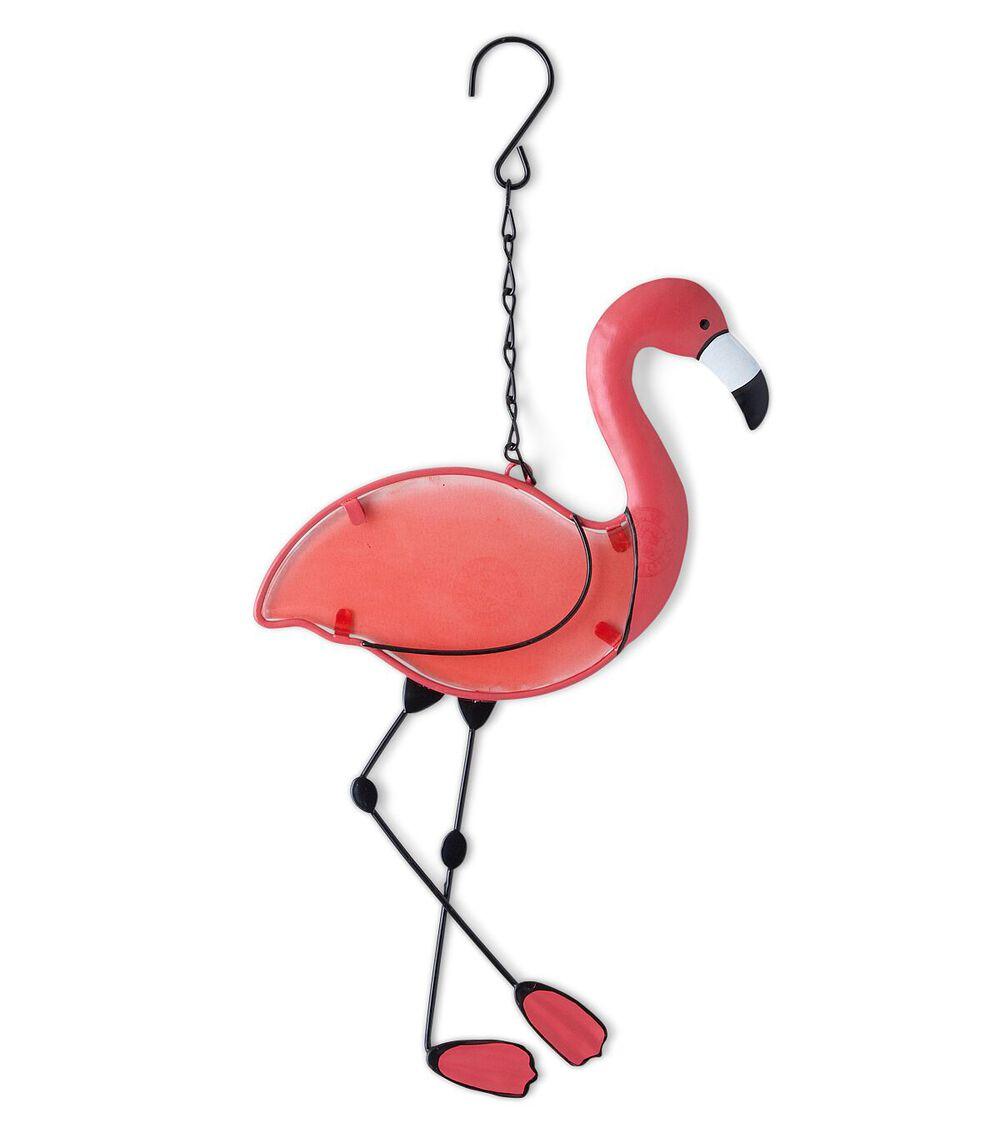 14.5″ Summer Pink Stained Glass Hanging Flamingo  |   Home Decor Home & Decor Home Decor