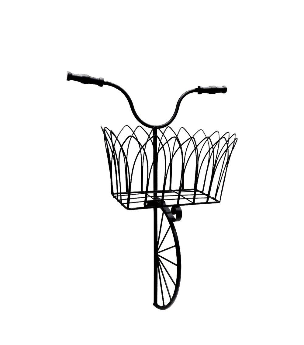 14.5″ x 19″ Spring Iron Black Bike Basket  |   Home Decor Home & Decor Home Decor