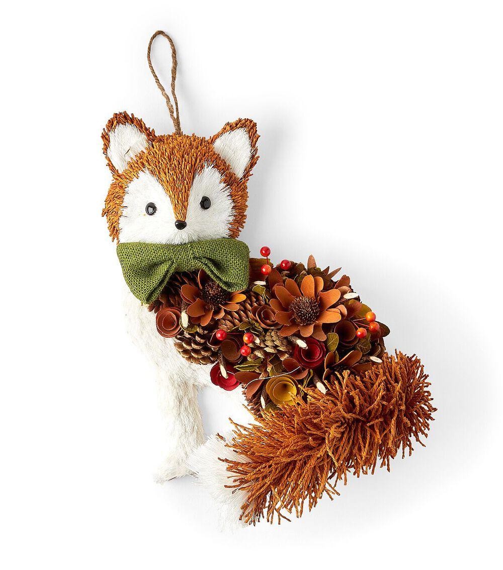 14″ Fall Hanging Woodchip Fox  |   Home Decor Home & Decor Home Decor