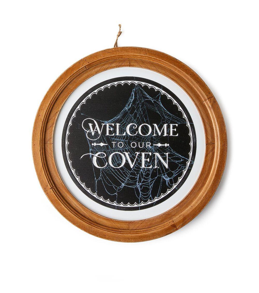 14″ Halloween Welcome to Our Coven Wood Sign  |   Home Decor Home & Decor Home Decor