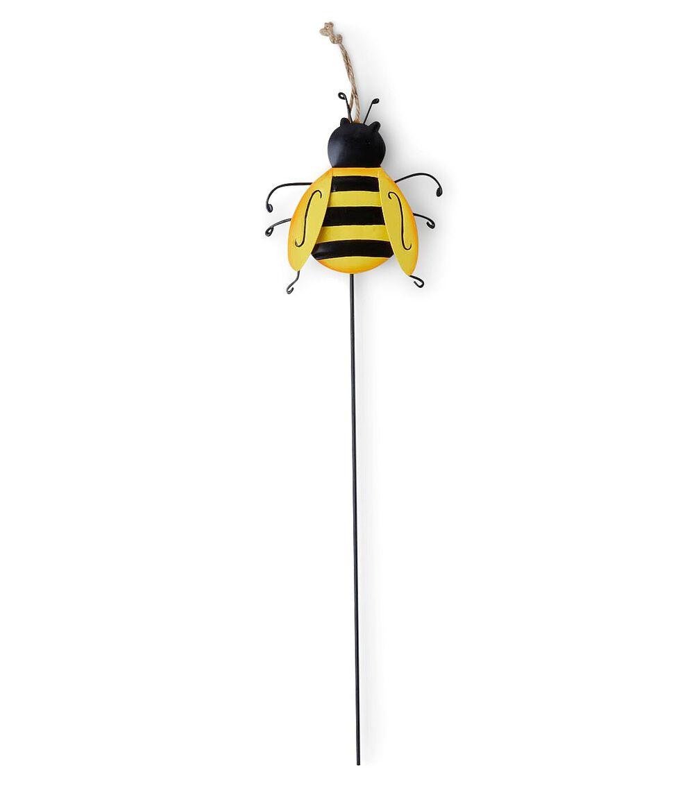 16″ Spring Icon Iron Yard Stake Bee |   Outdoor Decor Home & Decor Bee