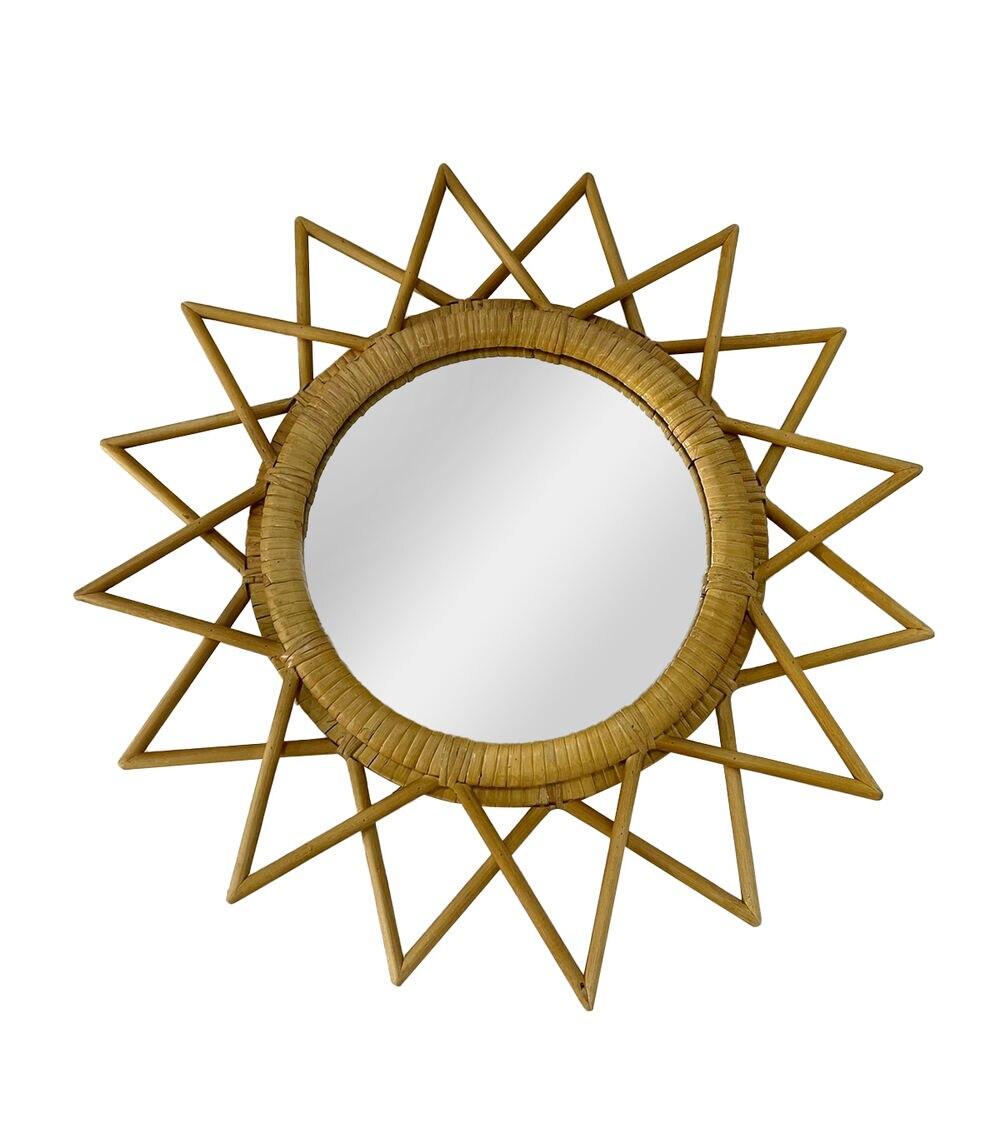 18″ Summer Wood Sun Mirror  |   Home Decor Home & Decor Home Decor