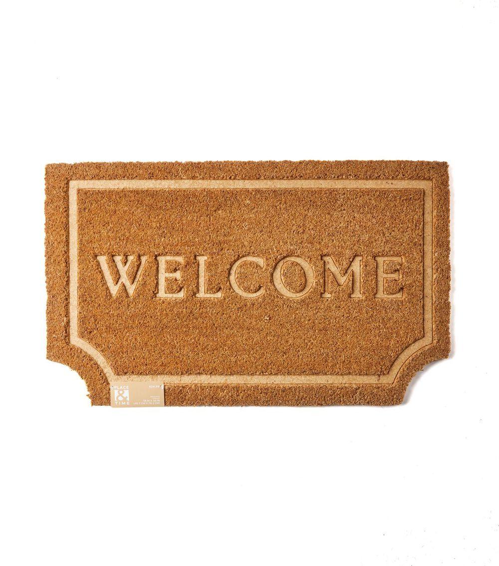 18″ x 30″ Spring Brown Debossed Welcome Coir Door Mat  |   Home Decor Home & Decor Home Decor