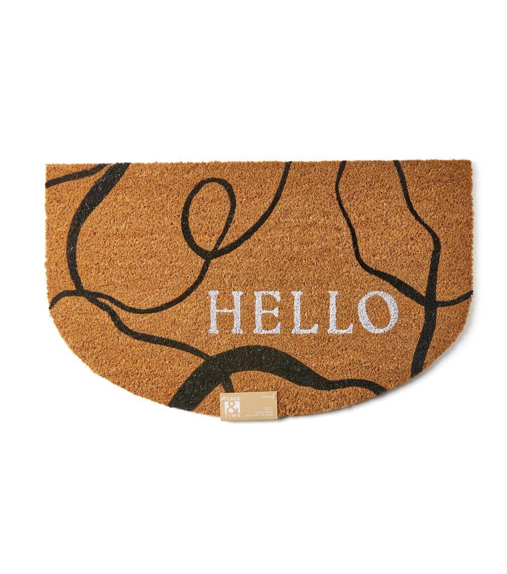 18″ x 30″ Spring Brown Hello Coir Door Mat  |   Home Decor Home & Decor Home Decor