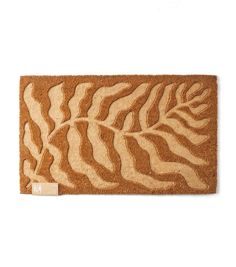 18″ x 30″ Spring Debossed Fern on Brown Coir Door Mat  |   Home Decor Home & Decor Home Decor