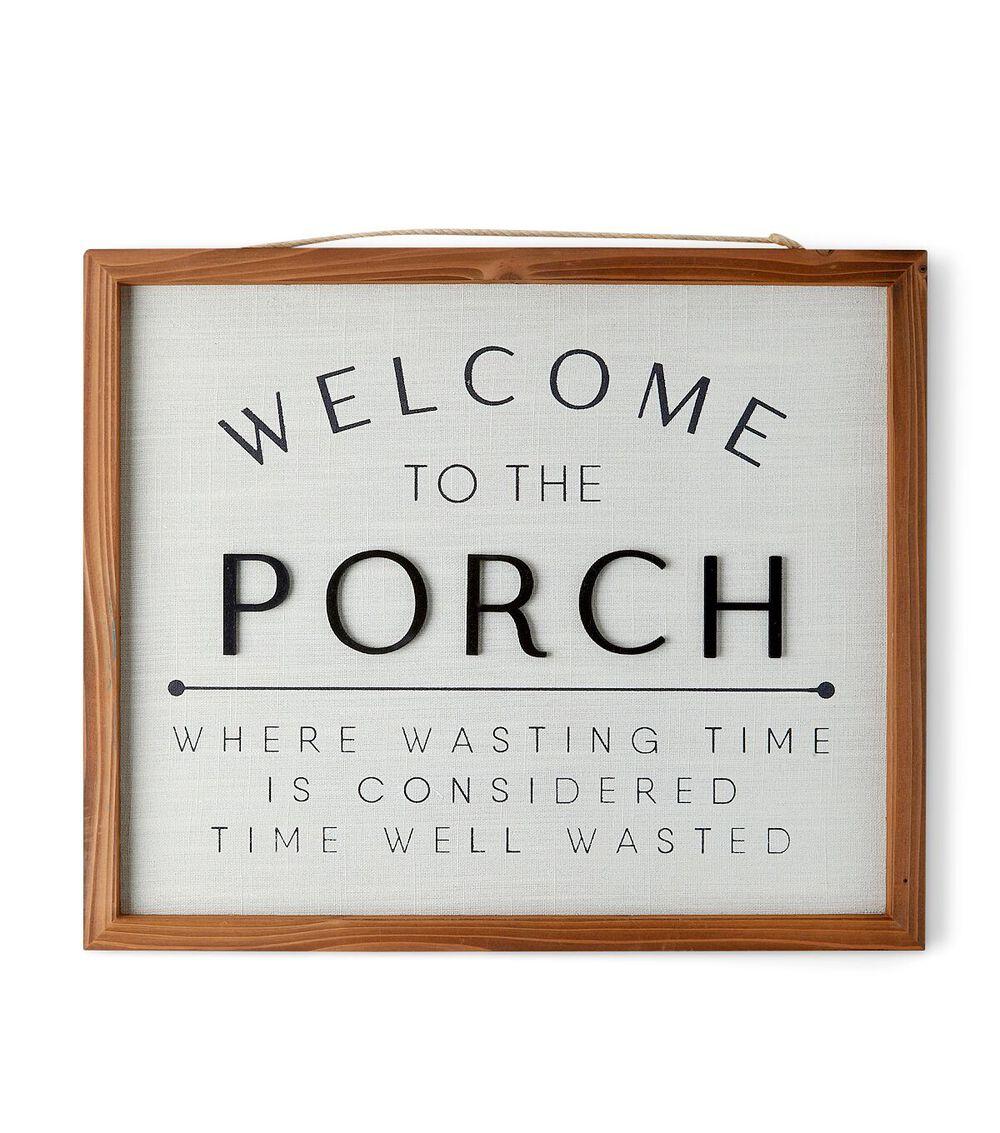 19″ x 16″ Summer Wood Welcome To the Porch Sign  |   Home Decor Home & Decor Home Decor