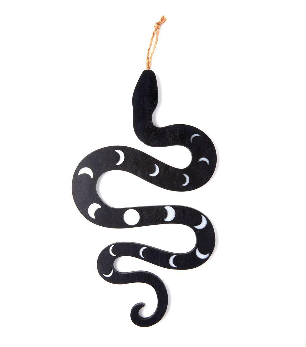 20″ Halloween Black Wood Figural Snake  |   Home Decor Home & Decor Home Decor