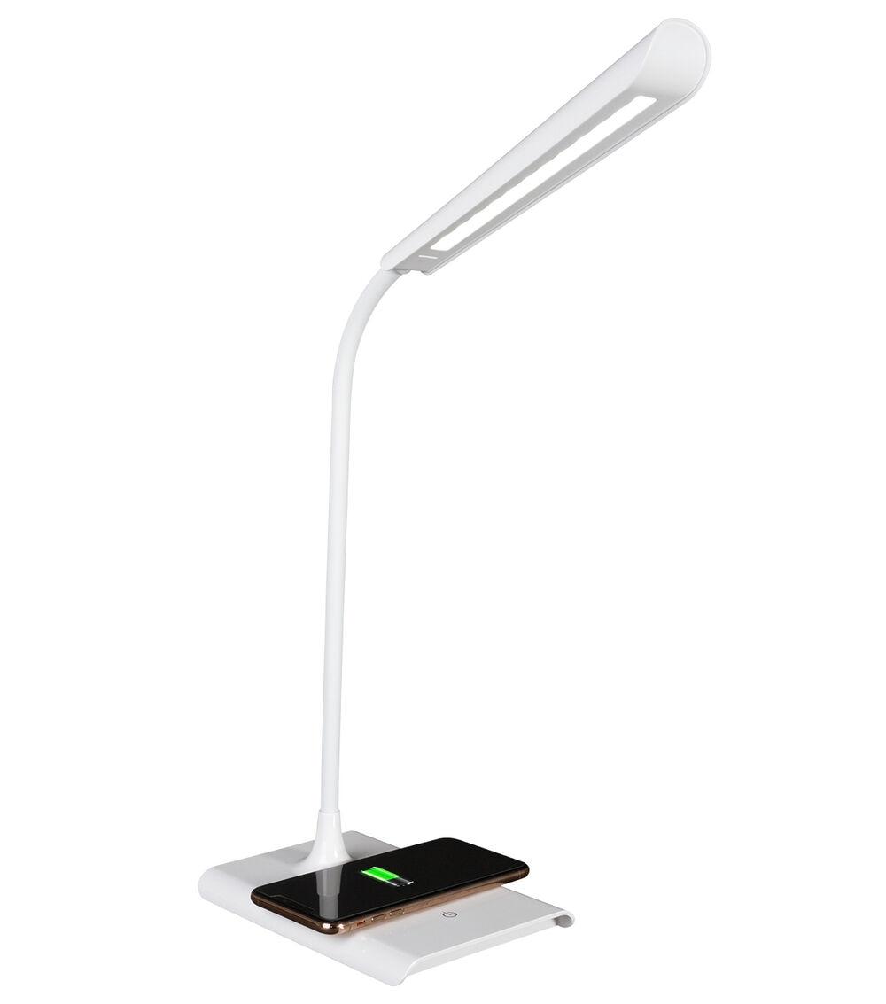 21″ White Adjustable LED Power Up Desk Lamp With USB Port  |   Home Office Home & Decor Home Office