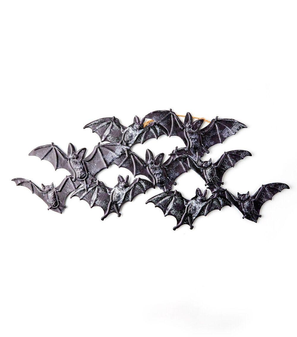 26″ Halloween Black Iron Flying Bats  |   Home Decor Home & Decor Home Decor