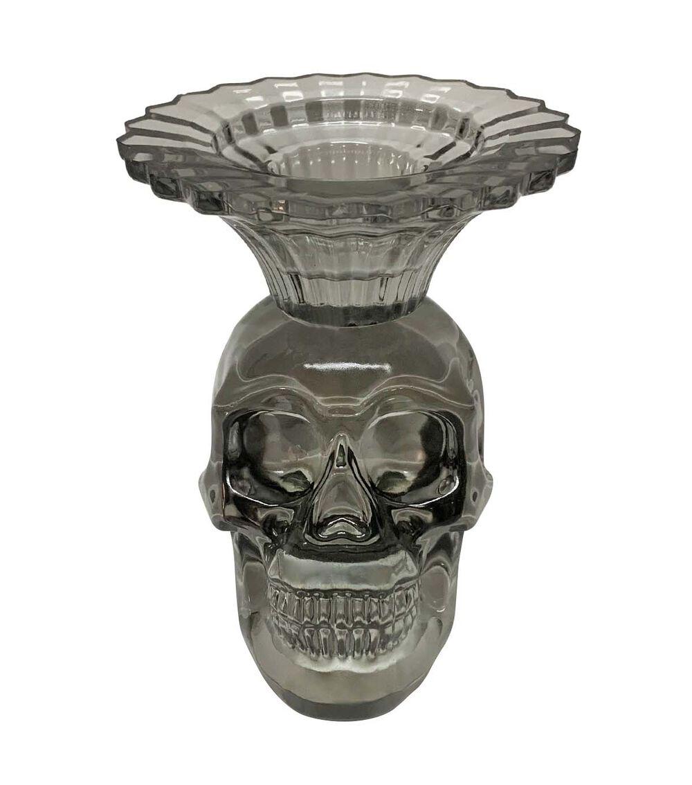 4″ Halloween Skull Taper Candle Holder Black |   Candles & Warmers Candles & Warmers Black