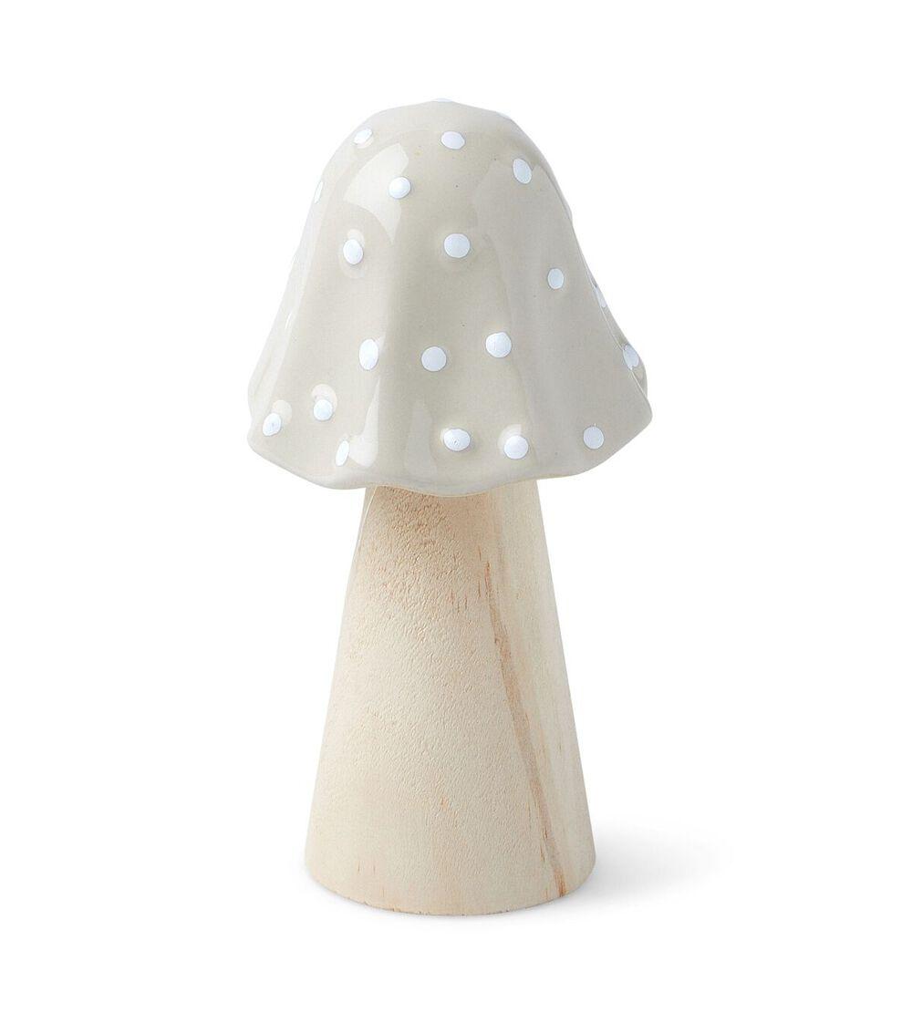 4″ Spring White Ceramic Mushroom 3pk  |   Home Decor Home & Decor Home Decor