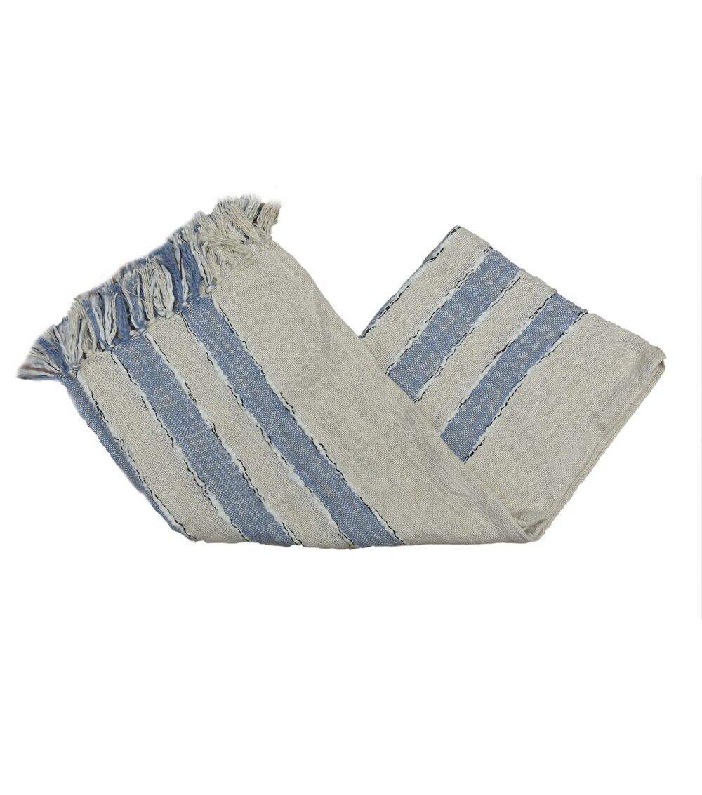 50″ x 60″ Spring Blue Striped Throw  |   Home Decor Home & Decor Home Decor