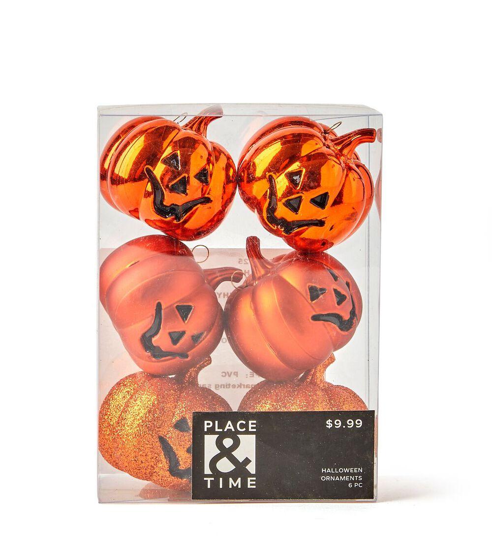 5ct Halloween Orange Jack O Lantern Ornaments  |   Home Decor Home & Decor Home Decor