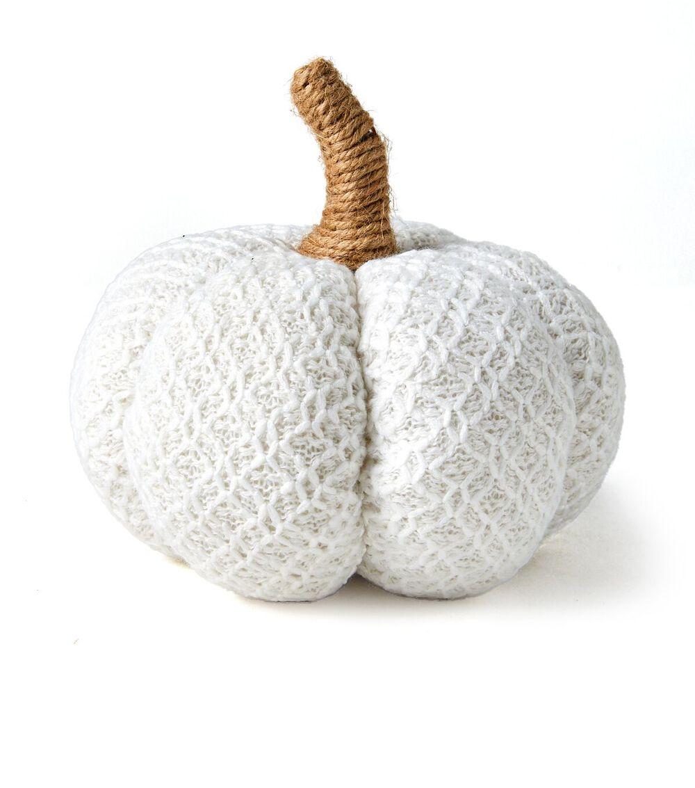 6″ Fall Knit Pumpkin Cream |   Home Decor Home & Decor Cream