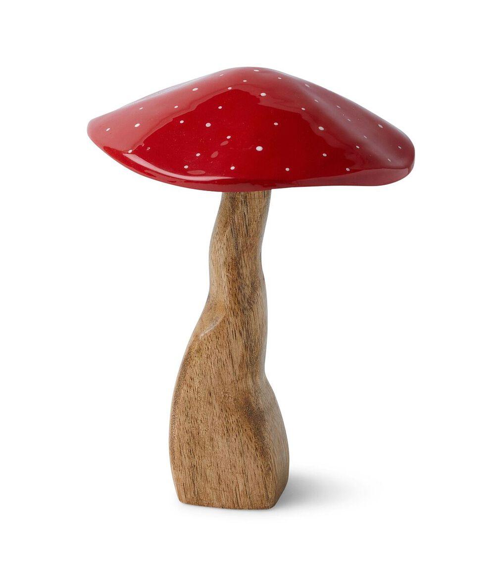 6″ Spring Red Wood Mushroom  |   Home Decor Home & Decor Home Decor