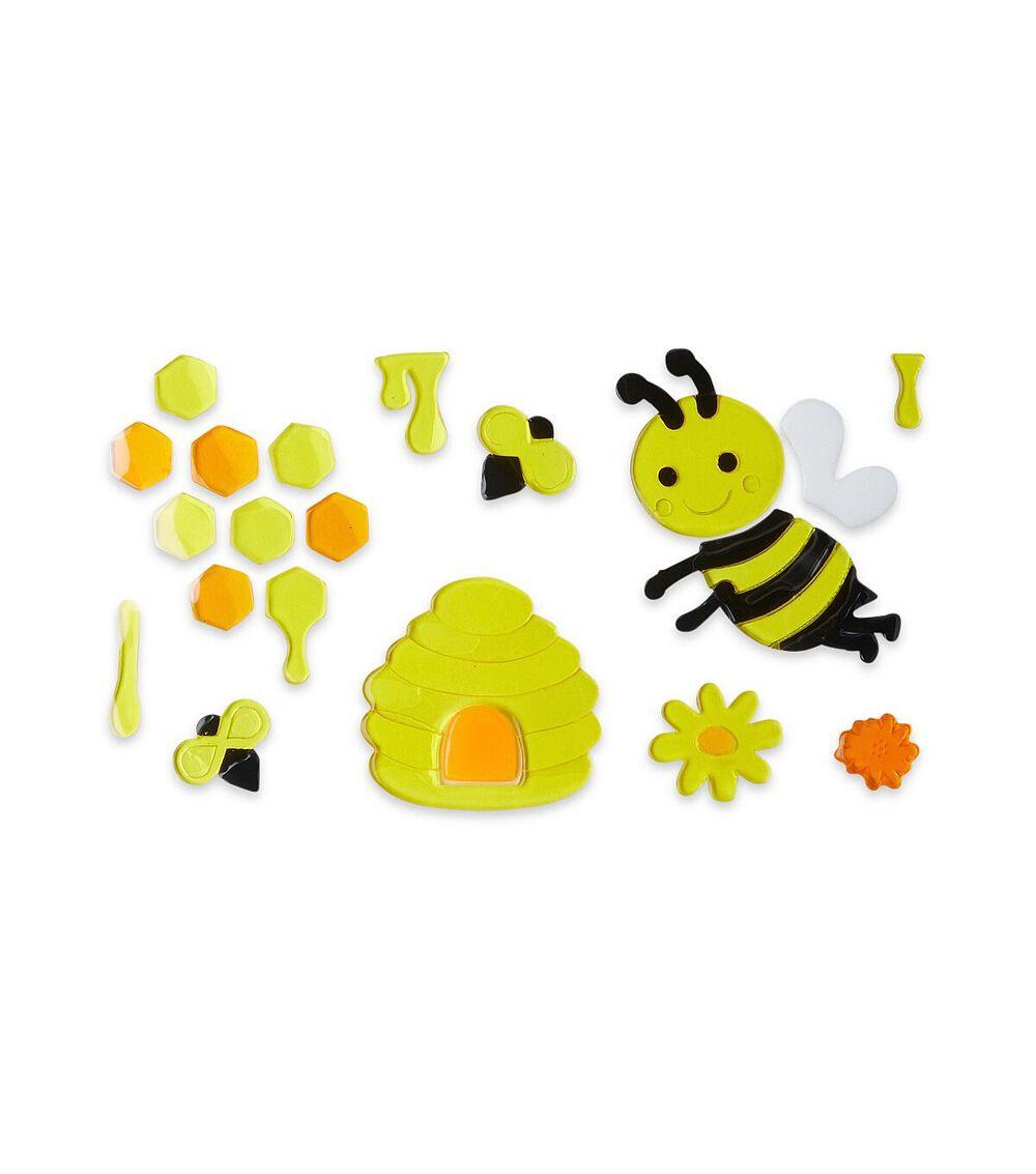 6″ x 12″ Spring Multicolor Window Gel Clings Bee |   Home Decor Home & Decor Bee