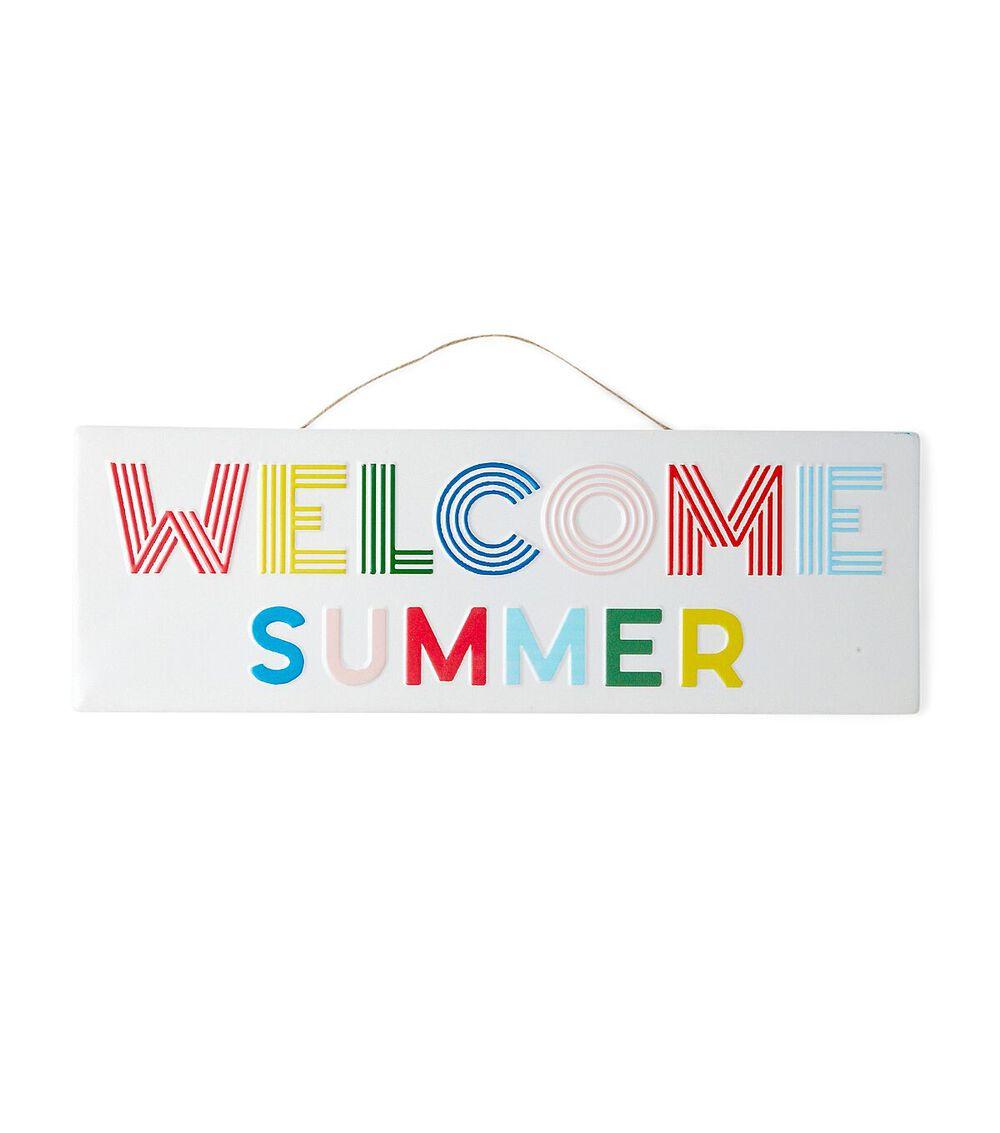 6″ x 18″ Iron Welcome Summer Wall Art  |   Home Decor Home & Decor Home Decor