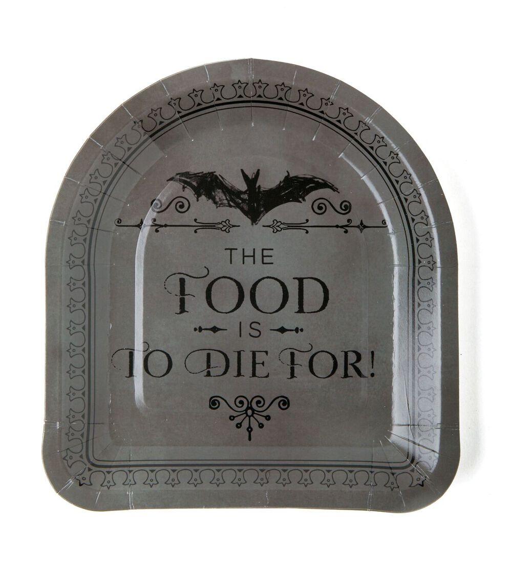 6″ x 6.5″ Halloween Tombstone Paper Lunch Plates 8pk  |   Kitchen Decor Home & Decor Kitchen Decor