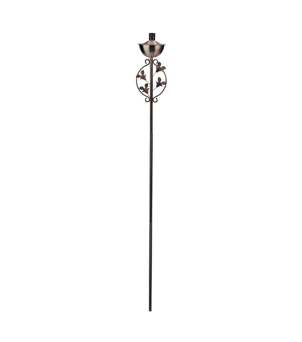 64.5″ Summer Copper Floral Motif Oil Patio Torch  |   Outdoor Decor Home & Decor Outdoor Decor