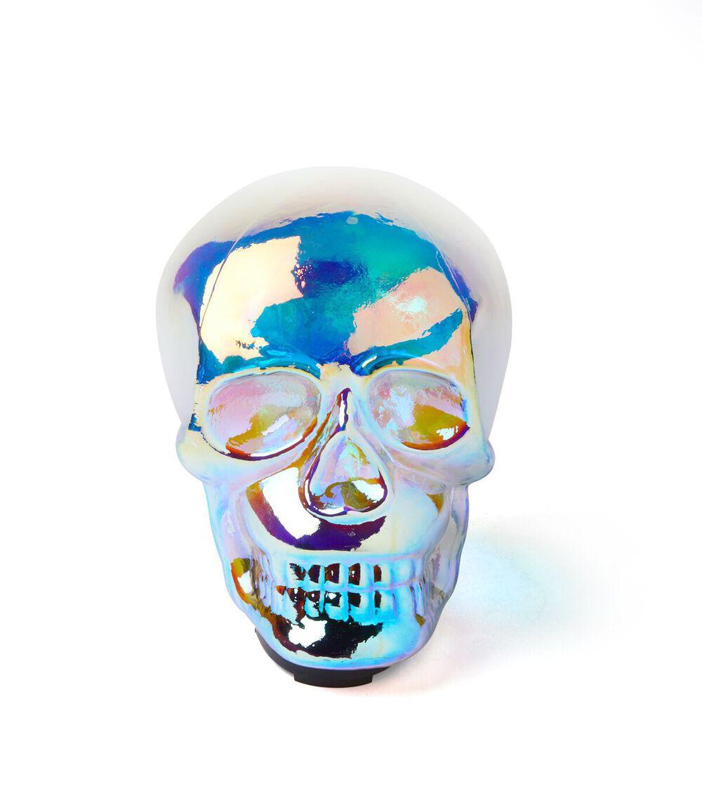 7″ Halloween LED Holographic Glass Skull  |   Home Decor Home & Decor Home Decor