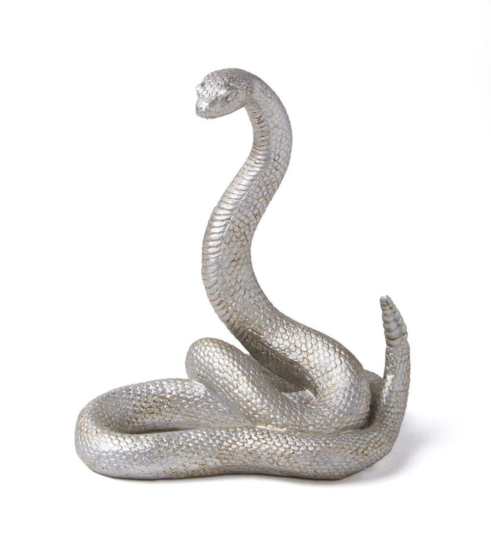 7″ Halloween Silver Snake  |   Home Decor Home & Decor Home Decor