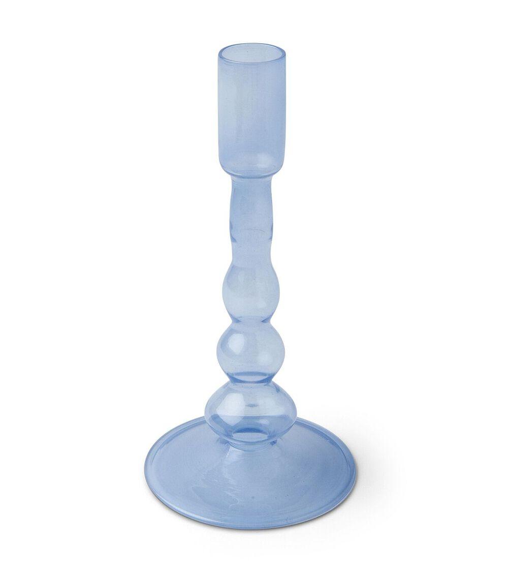 7″ Spring Glass Bubble Taper Candle Holder Blue |   Candles & Warmers Candles & Warmers Blue