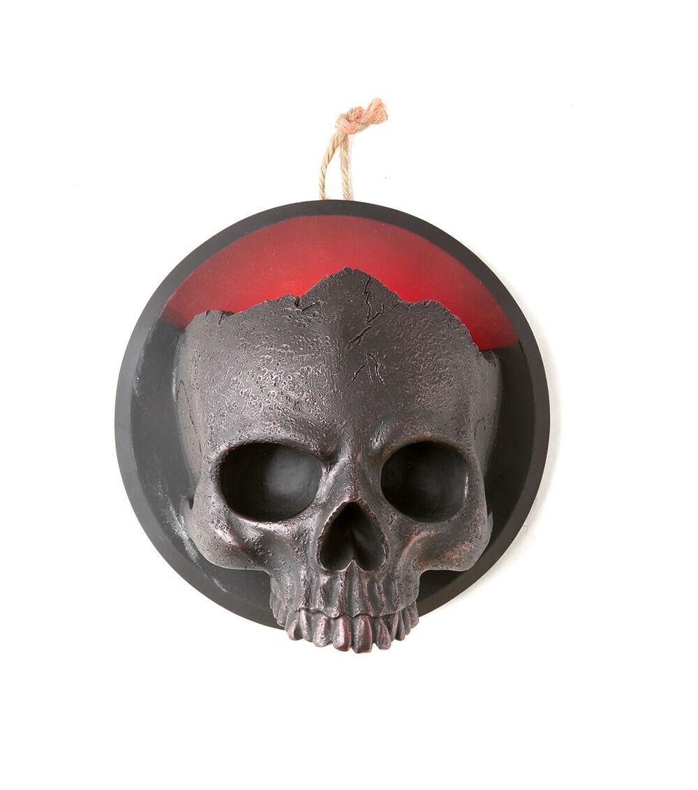 8″ Halloween Red LED Black Skull  |   Home Decor Home & Decor Home Decor