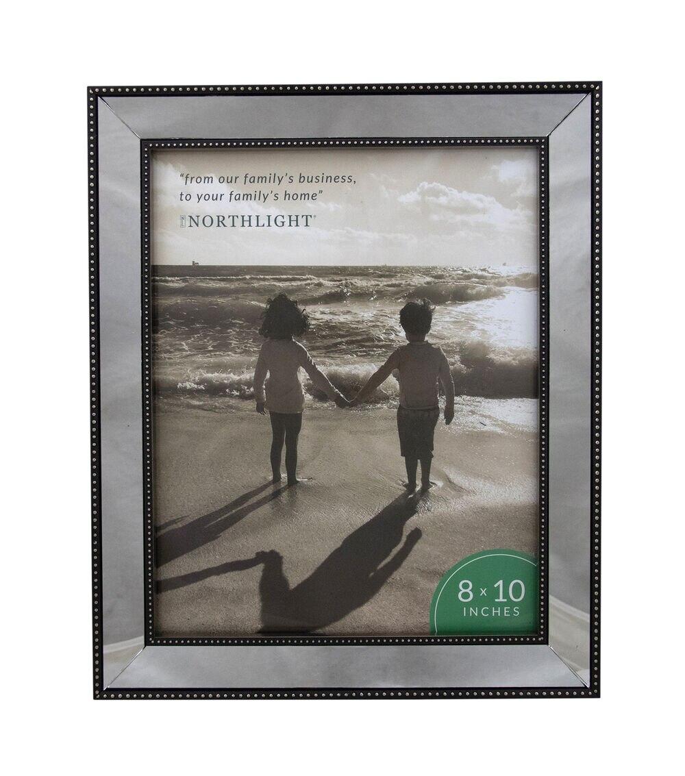 8″ x 10″ Black & Silver Glass Mirror Picture Frame  |   Picture Frames Home & Decor Picture Frames