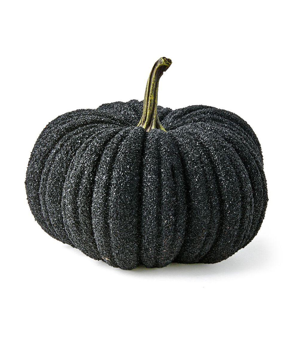 9″ Fall Textured Pumpkin Black |   Home Decor Home & Decor Black