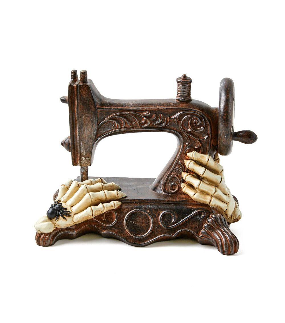 9″ Halloween Skeleton Sewing Machine  |   Home Decor Home & Decor Home Decor