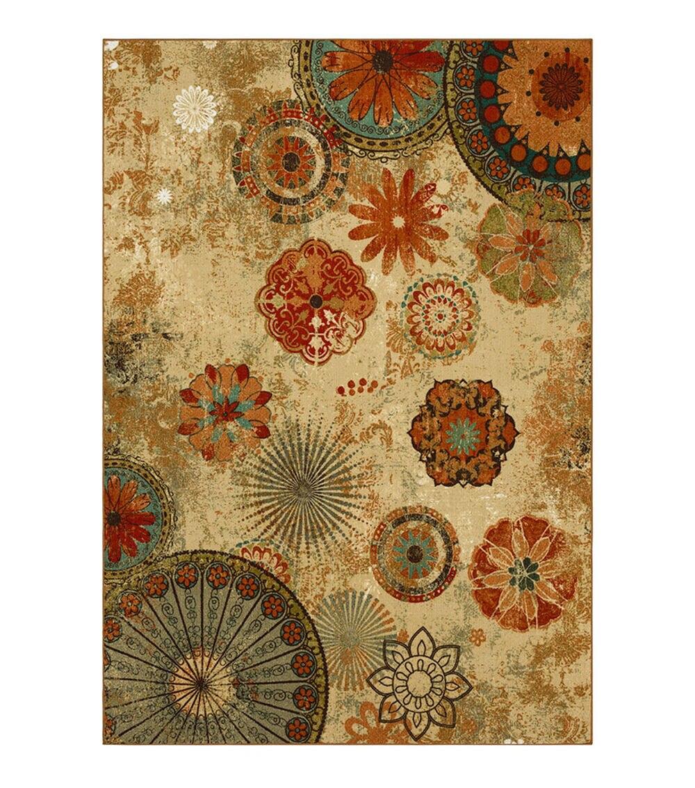 Alexa Indoor/Outdoor Area Rug Medallion Multi 5′ X 8′  |   Home Decor Home & Decor Home Decor