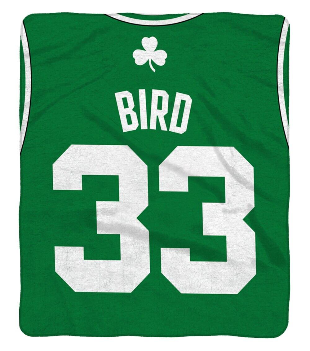 Boston Celtics Larry Bird 60” x 80” Plush Blanket  |   Home Decor Home & Decor Home Decor