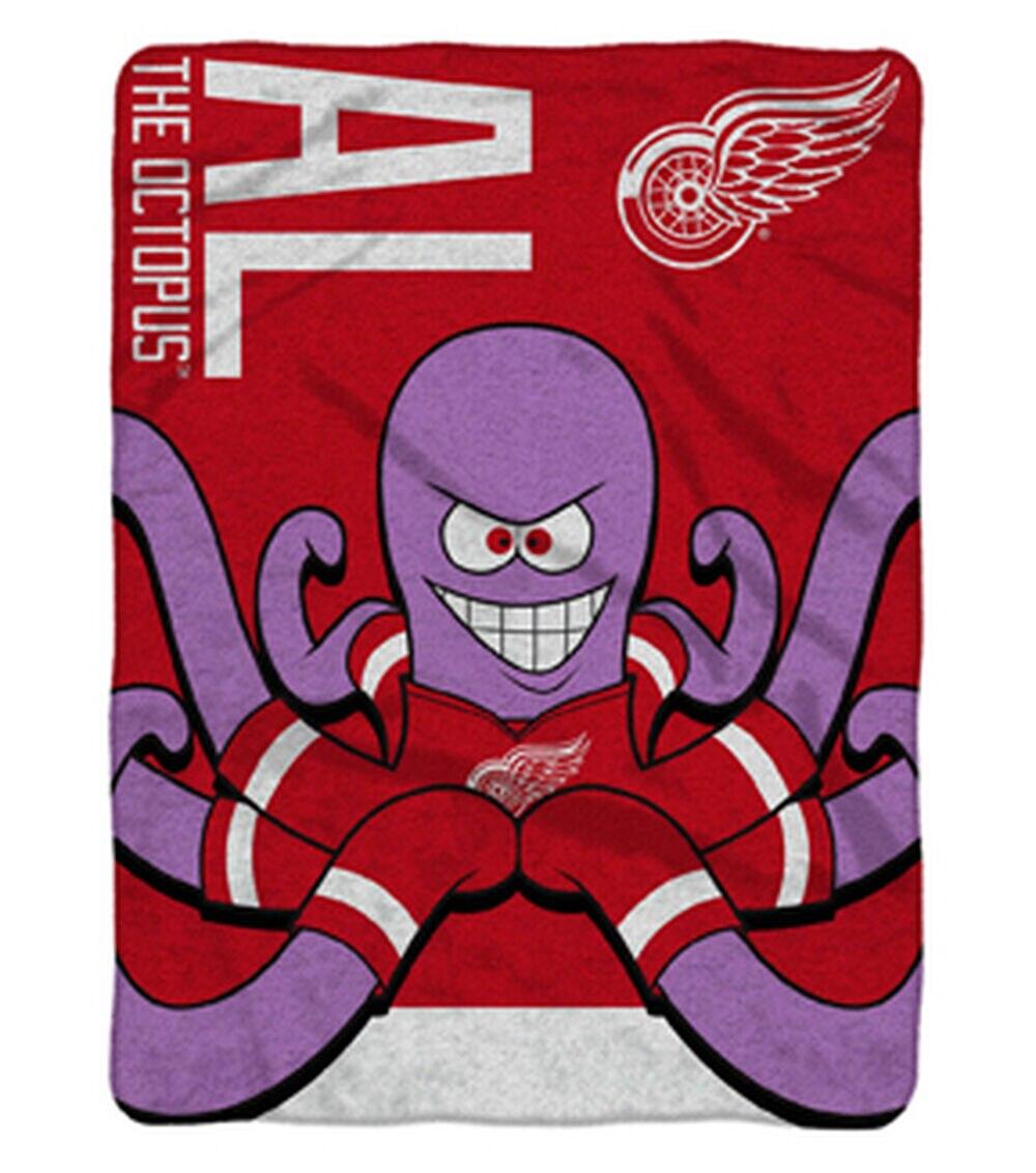 Detroit Red Wings Rally Al 60” x 80” Plush Blanket  |   Home Decor Home & Decor Home Decor