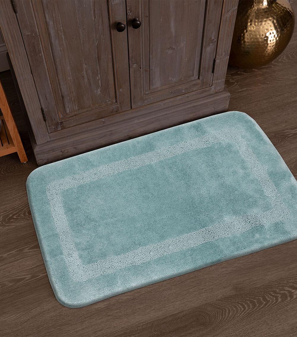 Facet Decorative Bath Rug 1′ X 2′ Aqua |   Bed & Bath Decor Bed & Bath Decor Aqua