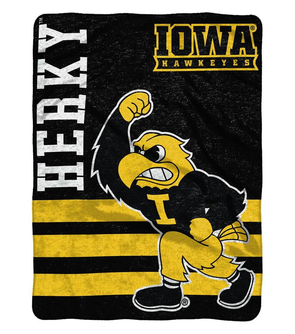 Iowa Hawkeyes Herky the Hawk 60” x 80” Plush Blanket  |   Home Decor Home & Decor Home Decor