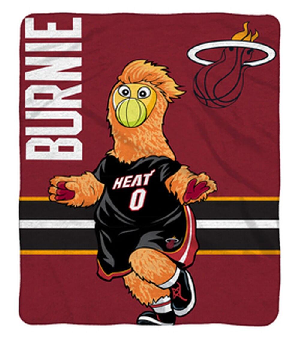 Miami Heat Burnie 60” x 80” Plush Blanket  |   Home Decor Home & Decor Home Decor