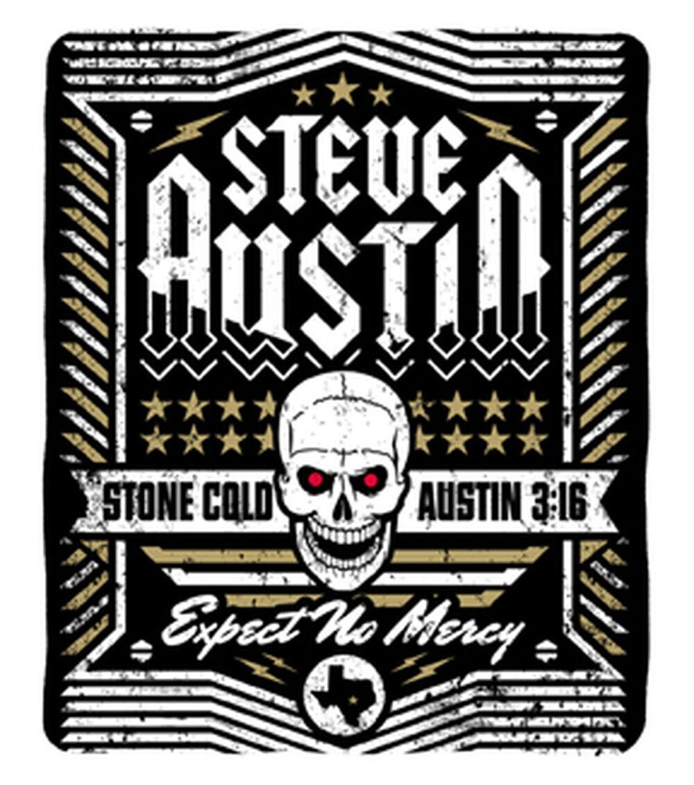 WWE Stone Cold Steve Austin 60” x 80” Plush Blanket  |   Home Decor Home & Decor Home Decor