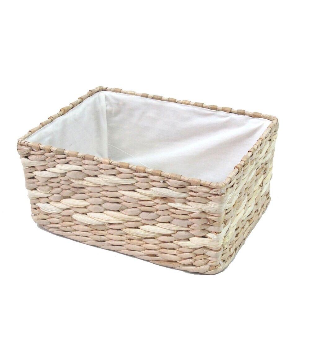 10″ x 7.5″ Rush Basket With Metal Frame  |   Home Decor Home & Decor Home Decor