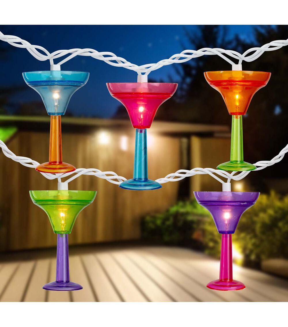 7.5′ Summer Multicolor Margarita Glass String Lights  |   Outdoor Decor Home & Decor Outdoor Decor