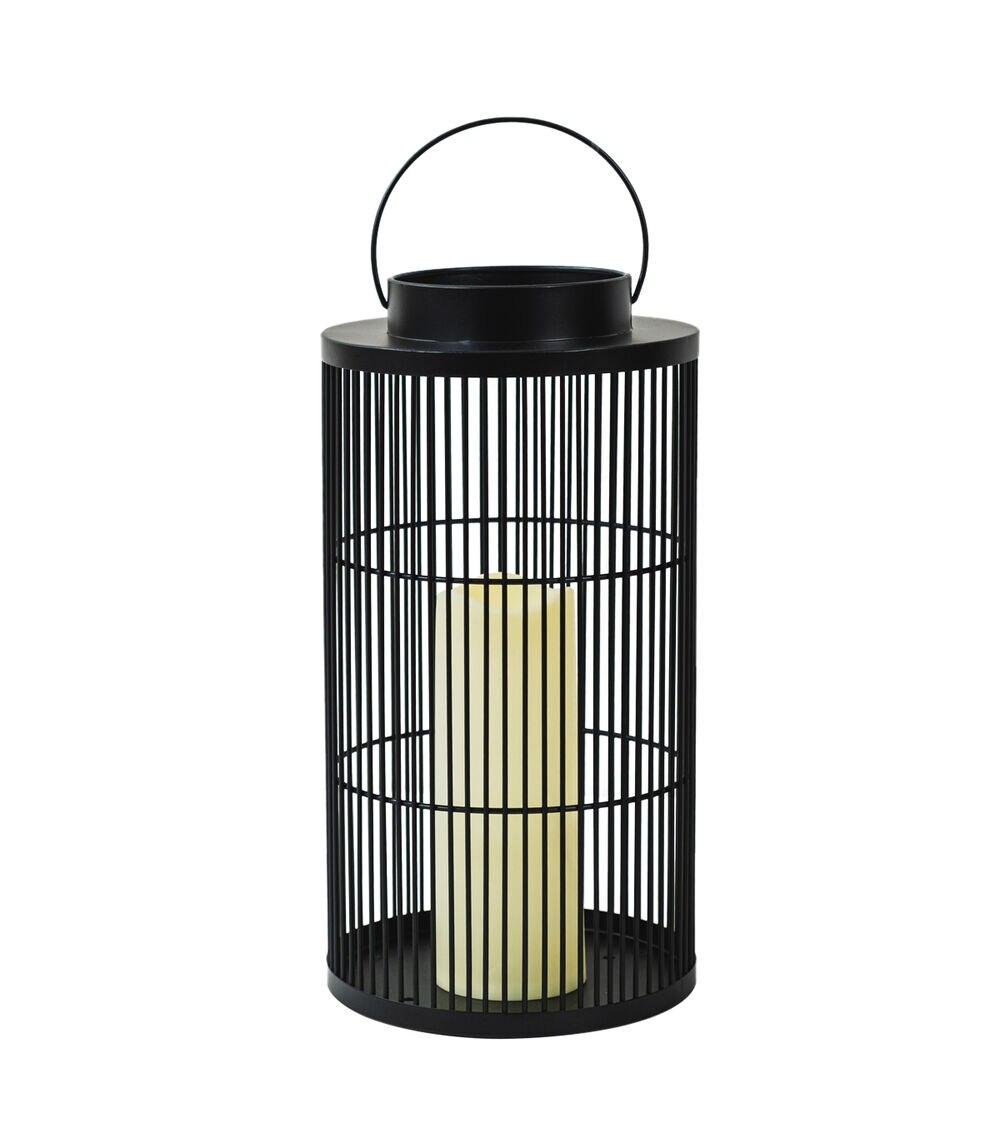 14″ Black Wire Lantern With LED Candle  |   Candles & Warmers Candles & Warmers Candles & Warmers