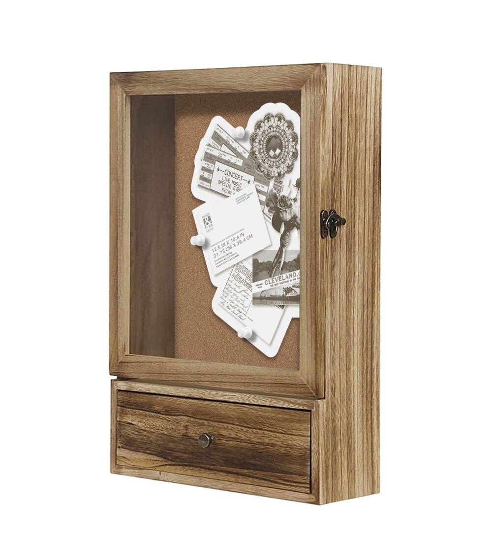 16.5″ x 11″ Wood Shadow Box With Drawer  |   Picture Frames Home & Decor Picture Frames