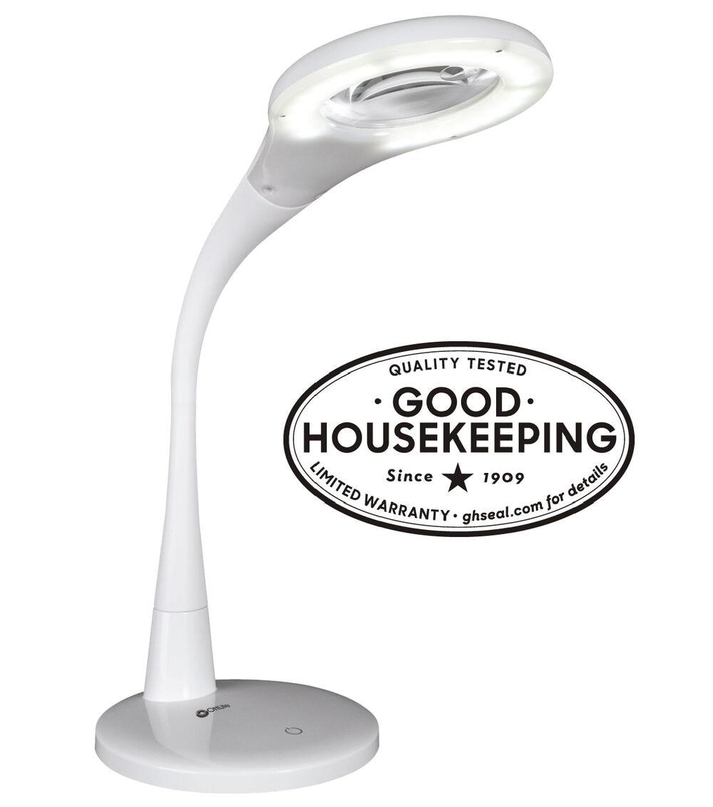 21″ White LED Flexible Magnifier Desk Lamp  |   Home Office Home & Decor Home Office