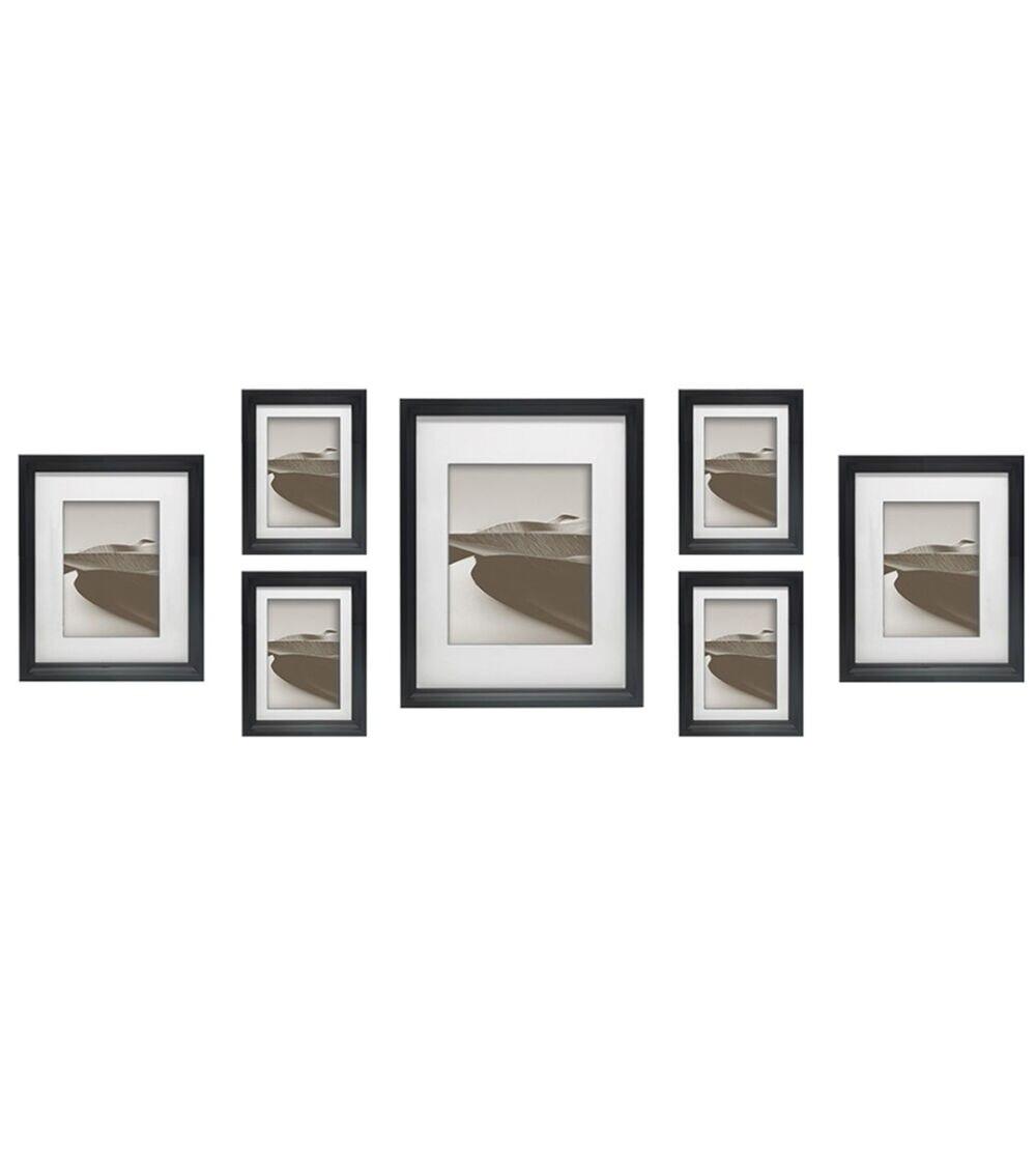 7pc Black Matted Wall Frame Set  |   Picture Frames Home & Decor Picture Frames