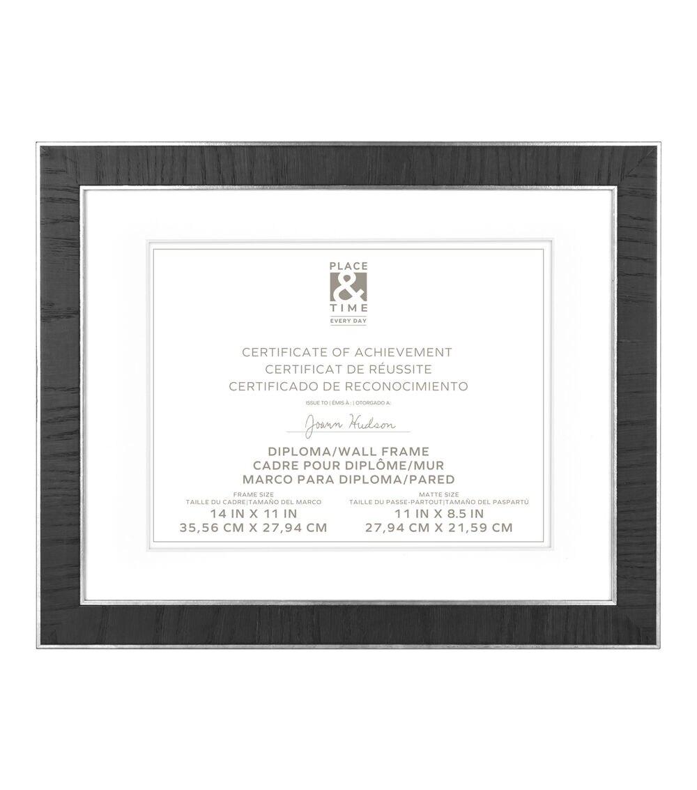 8.5″ x 11″ Black & Silver Certificate & Document Frame  |   Picture Frames Home & Decor Picture Frames