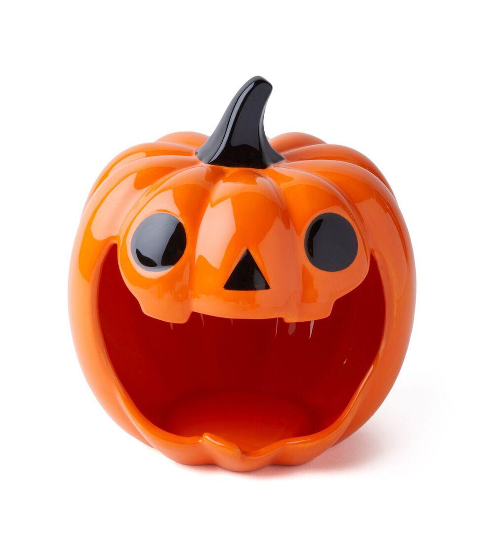 7″ Halloween Orange Open Mouth Jack O Lantern Container  |   Kitchen Decor Home & Decor Kitchen Decor