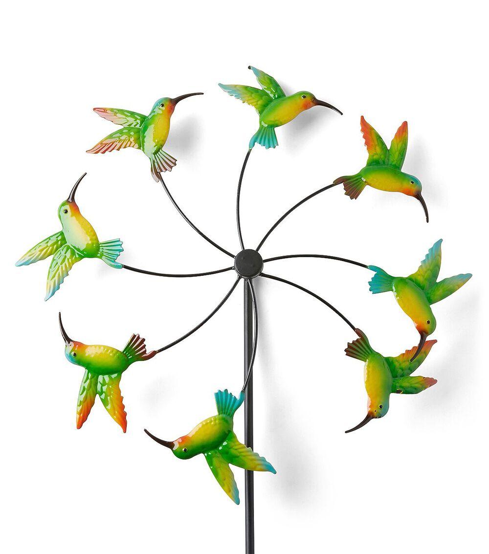 35.5″ Spring Green Hummingbird Spinner With Mount  |   Outdoor Decor Home & Decor Outdoor Decor